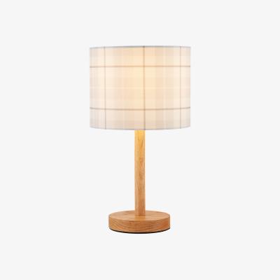 La Redoute Grey Check Table Lamp