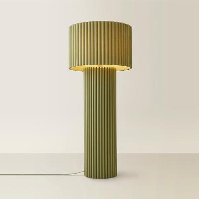 La Redoute Colour Drench Ribbed Full Fabric Midi Floor Lamp