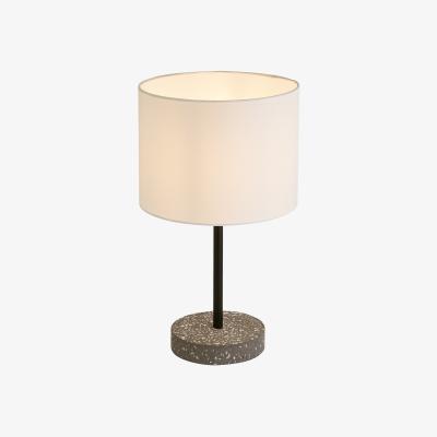 La Redoute Black Terrazzo Table Lamp with White Shade