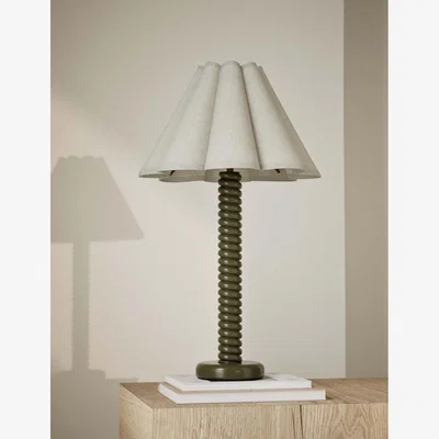 Marks & Spencer M&S Helix Table Lamp Dark Green