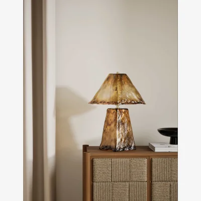Marks & Spencer M&S All Over Glass Table Lamp Brown