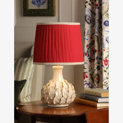 Marks & Spencer Joules Home Lighting Chatsworth Ceramic Table Lamp Red Mix