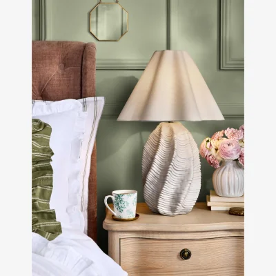 Marks & Spencer Laura Ashley Strata Table Lamp White