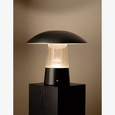 Marks & Spencer M&S X Kelly Hoppen Kelly Hoppen Metal and Glass Dome Lamp Black