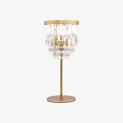 Marks & Spencer Laura Ashley Rhosill Faceted Glass Table Lamp - Antique Brass, Antique Brass