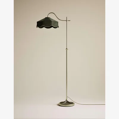 Marks & Spencer M&S Collection Winnie Velvet Floor Lamp - Green, Green