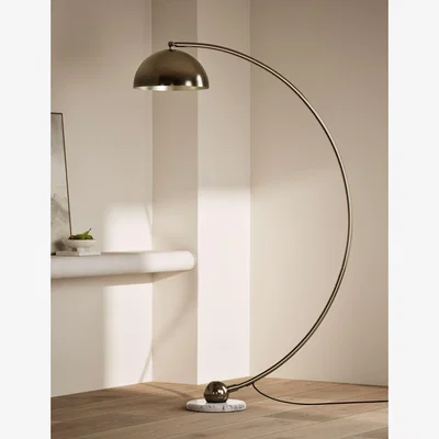 Marks & Spencer M&S Arc Curved Floor Lamp Antique Brass