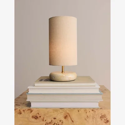 Marks & Spencer M&S Pebble Stone Effect Rechargeable Table Lamp Brown