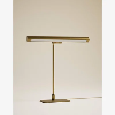 Marks & Spencer M&S Reeded Metal Banker's Light Antique Brass