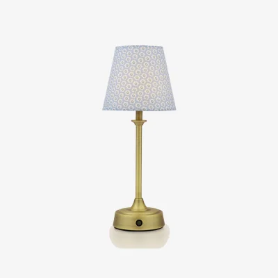 Marks & Spencer Joules Home Lighting Apsley Rechargeable Metal Table Lamp Antique Brass