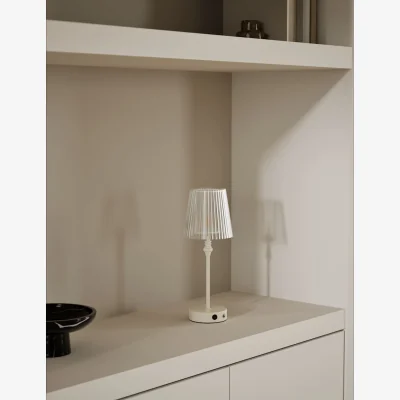 Marks & Spencer M&S Metal Rechargeable Table Lamp Cream