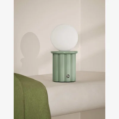 Marks & Spencer M&S Collection Globe Swirl Rechargeable Table Lamp - Sage, Sage