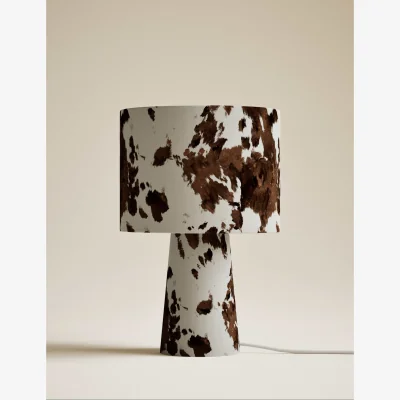 Marks & Spencer M&S Fabric Cow Print Table Lamp Multi