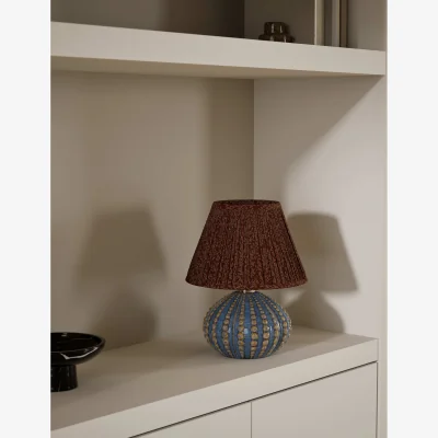Marks & Spencer M&S Ceramic Bobble Table Lamp Blue