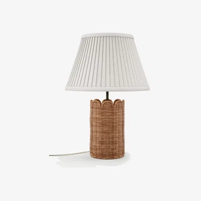Marks & Spencer M&S Rattan Scalloped Table Lamp - Natural, Natural