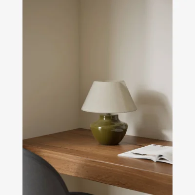 Marks & Spencer M&S Ceramic Urn Base Table Lamp Green