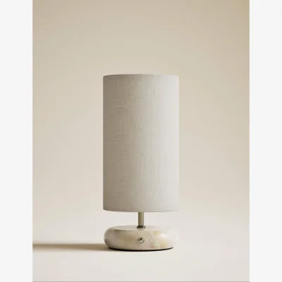 Marks & Spencer M&S Rechargeable Pebble Stone Effect Table Lamp Brown