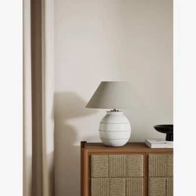 Marks & Spencer M&S Ceramic Bobble Table Lamp Cream