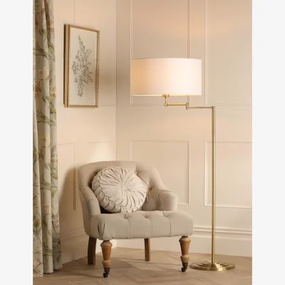 Marks & Spencer Laura Ashley Marlowe Floor Lamp Antique Brass