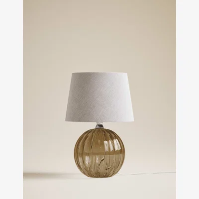 Marks & Spencer M&S Glass Table Lamp Brown