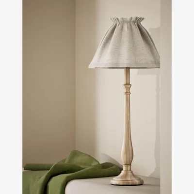 Marks & Spencer M&S Collection Flow Wooden Skirt Shade Table Lamp - Natural, Natural