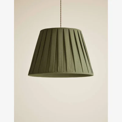 Marks & Spencer M&S Large Wide Pleated Fabric Shade Green
