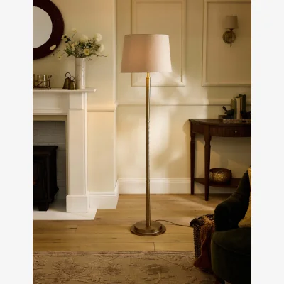 Marks & Spencer Laura Ashley Sullivan Metal Floor Lamp Champagne