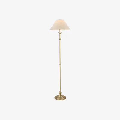 Marks & Spencer Laura Ashley Ludchurch Metal Floor Lamp Antique Brass