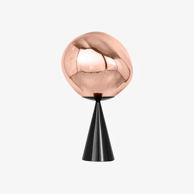 Made in Design Melt Cone Fat Table lamp plastic material copper / Ø 25 x H 46.5 cm - Tom Dixon