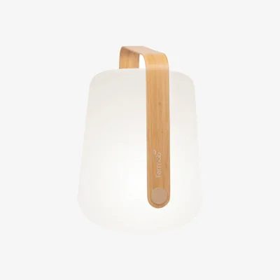 Made in Design Balad Bamboo 2 Wireless rechargeable lamp natural wood / H 38 cm - Fermob