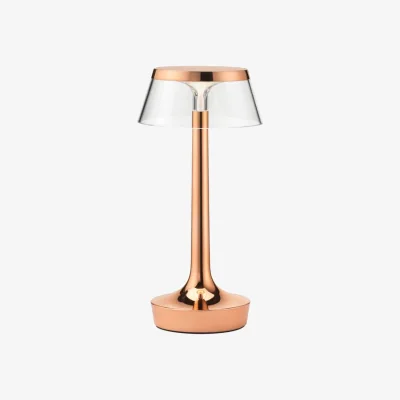 Made in Design Bon Jour Unplugged Wireless rechargeable lamp plastic material copper / LED - Sensitive Dimmer - Flos