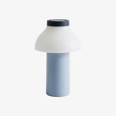 Made in Design PC Portable n°2 Wireless rechargeable outdoor lamp plastic material blue / Pierre Charpin - Hay