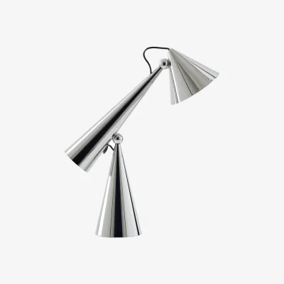 Made in Design Pose LED Table lamp plastic material silver / Orientable - Tom Dixon