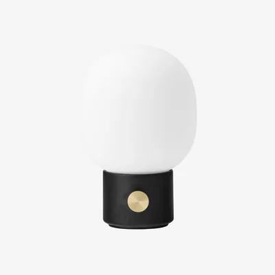 Made in Design Wireless rechargeable lamp JWDA metal glass / Steel & glass - Ø 14.5 x H 21.5 cm - Audo Copenhagen