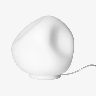 Made in Design Hoba Midi Table lamp glass white / Ø 19 cm - Foscarini
