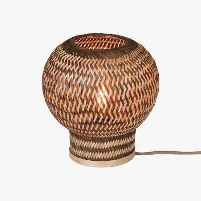 Made in Design Barbados Table lamp wood brown / Ø 25 x H 27 cm - Bamboo - GOOD&MOJO