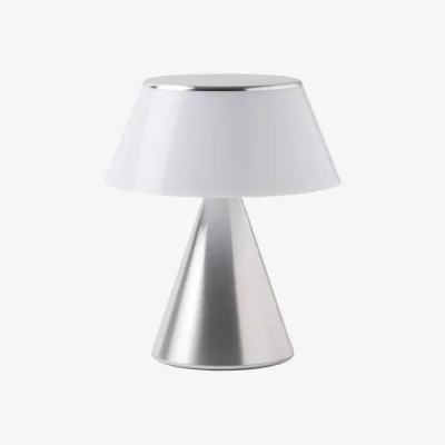 Made in Design Luma Large Wireless rechargeable outdoor lamp metal silver / LED - Ø 15.6 x H 18 cm - Lexon