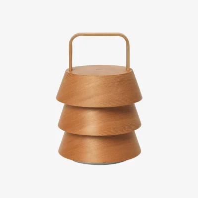 Made in Design Luver Wireless rechargeable lamp natural wood - Ferm Living