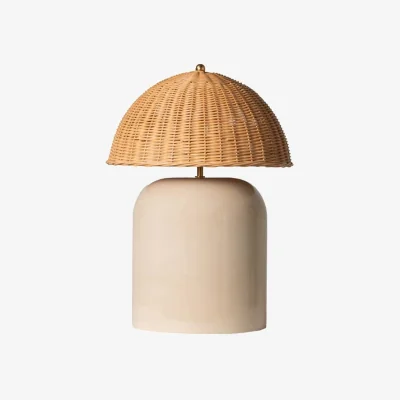 Made in Design Arvin Medium Table lamp cane & fibres beige / H 49 cm - Vincent Sheppard