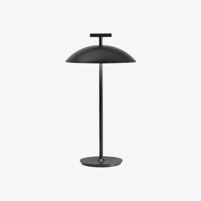 Made in Design Mini Geen-A OUTDOOR Wireless rechargeable outdoor lamp metal black / Steel - H 36 cm - Kartell