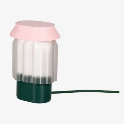 Made in Design Nour Table lamp plastic material multicoloured / Recycled plastic - Made in France - Warren & Laetitia