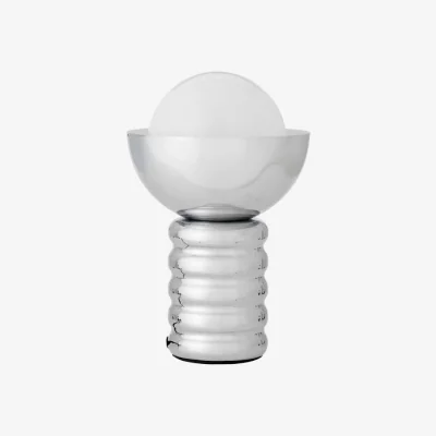 Made in Design Spike Table lamp metal silver / Ø 20 x H 32 cm - Bloomingville
