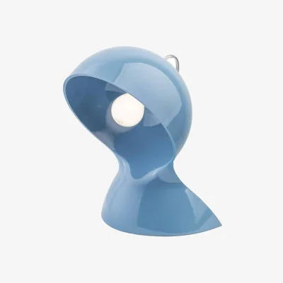 Made in Design Dalù Table lamp plastic material blue / Vico Magistretti, 1969 - Special Edition - Artemide