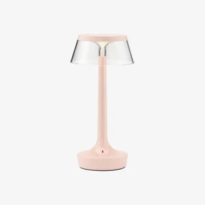 Made in Design Bon Jour Unplugged Wireless rechargeable lamp plastic material pink / LED - Sensitive Dimmer - Flos