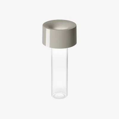 Made in Design Fleur LED Luminous vase glass white / Cordless lamp - Ø 11 x H 24 cm - Foscarini