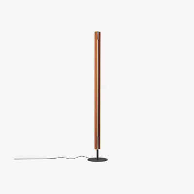 Made in Design Seki-Han Floor lamp natural wood / Reissued 1963 - H 168 cm - Flos