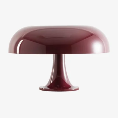 Made in Design Nesso Table lamp plastic material red / 1967 Reissue - Ø 54 cm - Artemide