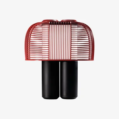 Made in Design Yasuke Table lamp metal red / W 39.5 x H 43 cm - DCW éditions