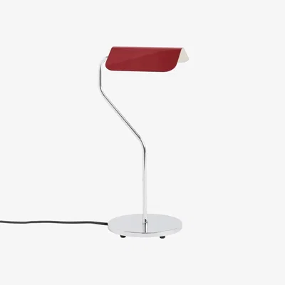 Made in Design Apex Table lamp metal red / Swivel - Curved base - Hay