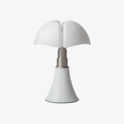 Made in Design Pipistrello LED White matt Table lamp plastic material white / H 66 to 86 cm - 60th Anniversary Edition - Martinelli Luce
